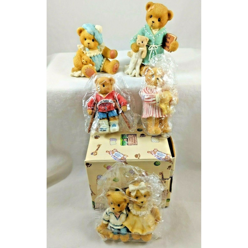 Lot of 5 Cherished Teddies Collectibles Figurines‎ Enesco Miranda Jude Lela Wade